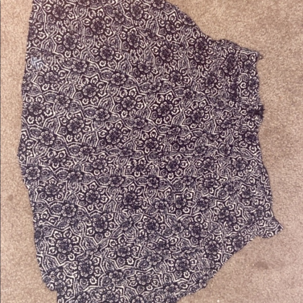 Tan floral forever 21 pattern skirt